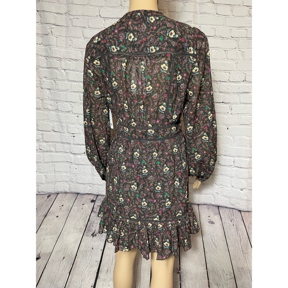 NWT New $348 Joie Charmesse Cotton Printed Mini Dress Size 6 - Picture 4 of 14